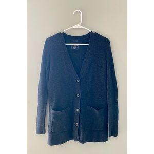 Abercrombie & Fitch Black Button Up Cardigan Small